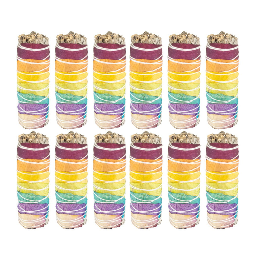 7 Chakra White Sage Smudge Stick