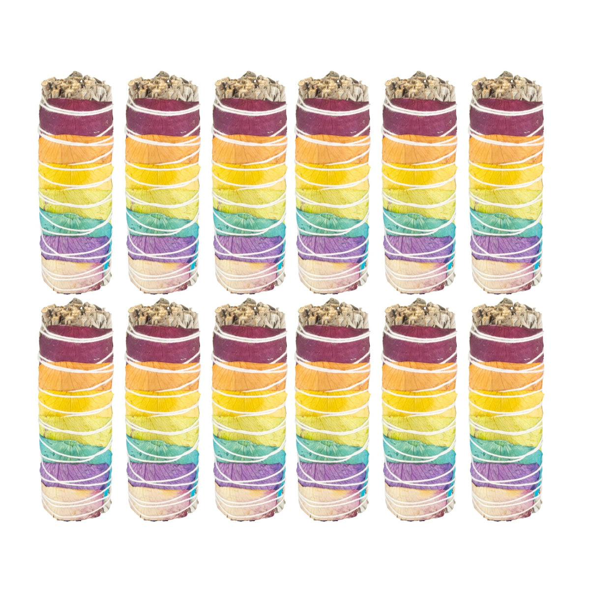 7 Chakra White Sage Smudge Stick