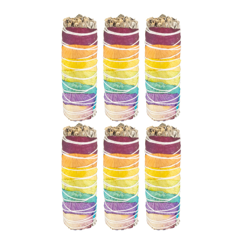 7 Chakra White Sage Smudge Stick
