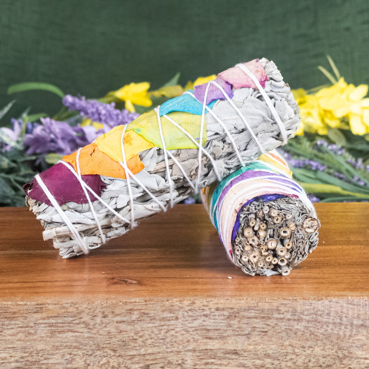 7 Chakra White Sage Smudge Stick