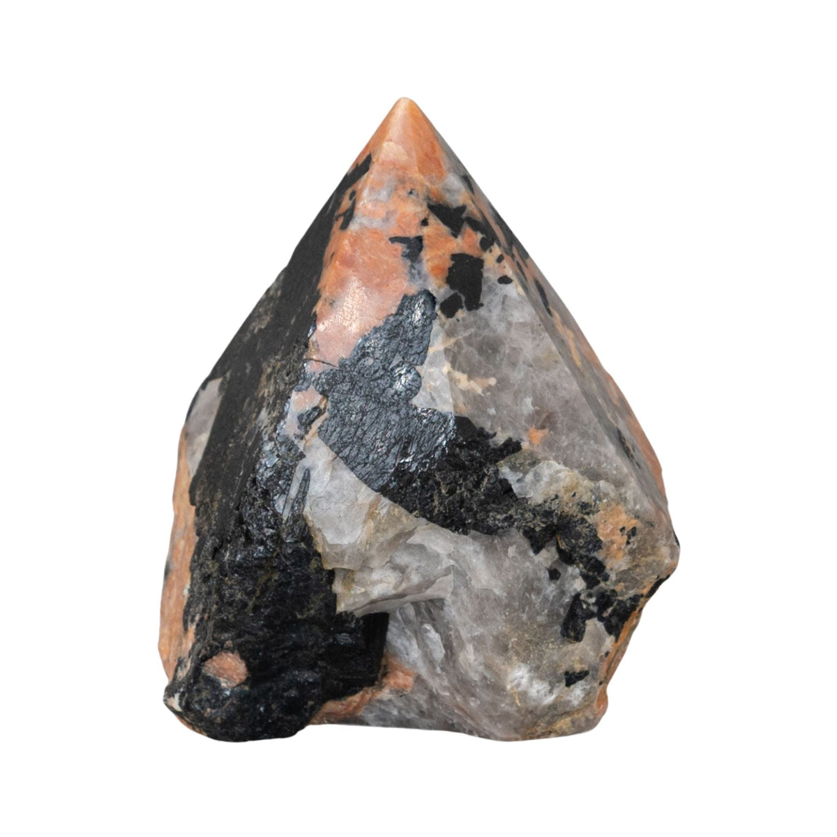 Black Tourmaline with Feldspar