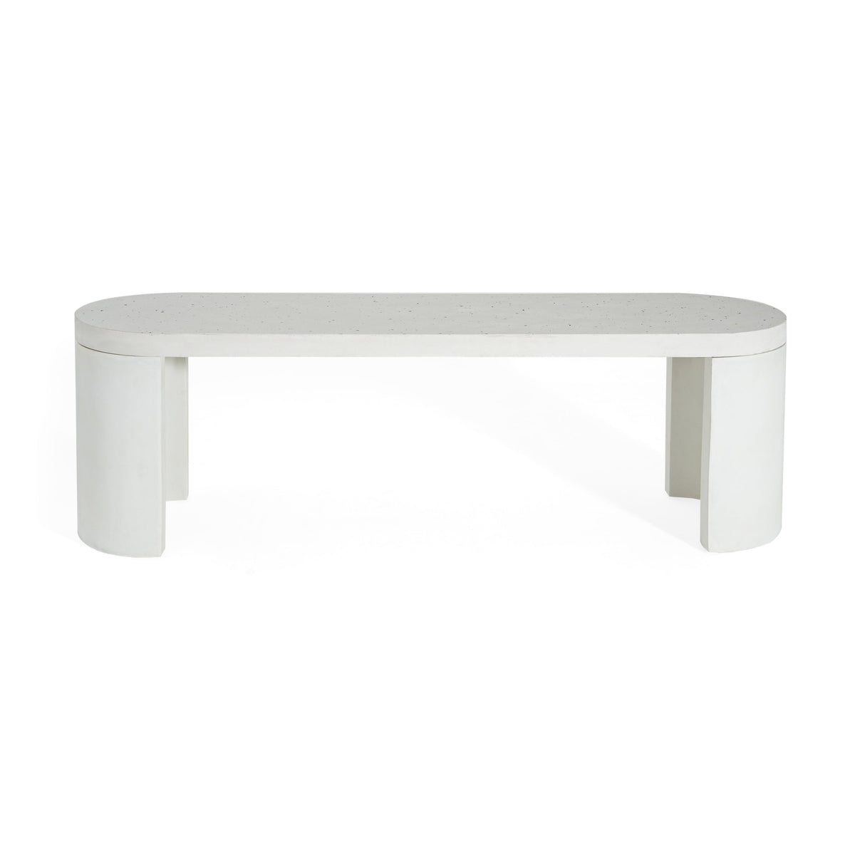 2 Piece Modern Outdoor Concrete Dining Set - Terrazzo
