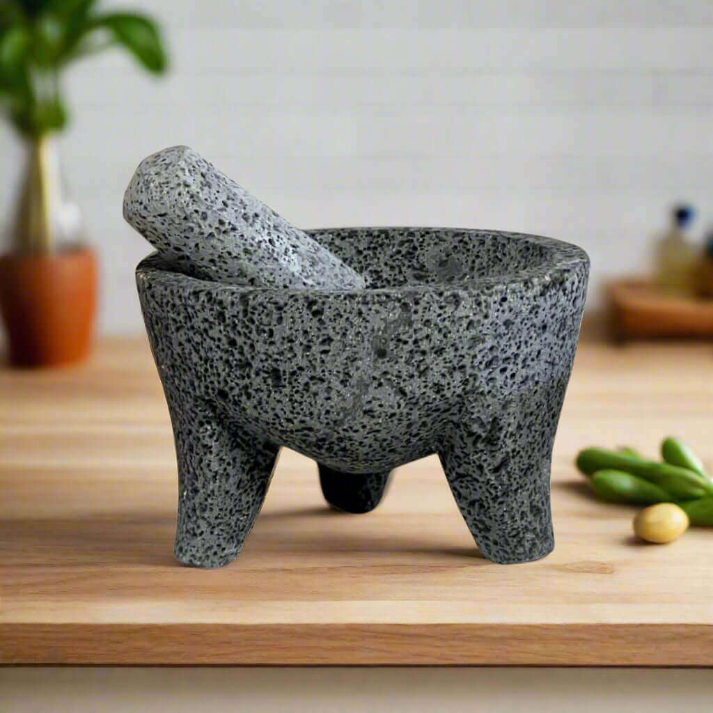 Volcanic Stone Molcajete | Handmade Mexican Mortar & Pestle